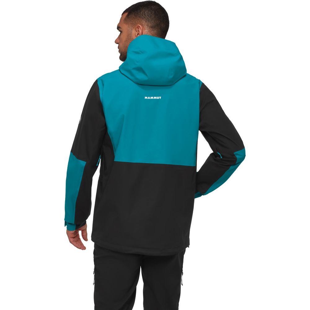 Mammut Linard Guide HS Hooded Jacket Herren Hardshelljacke black deep teal Produktbild 2