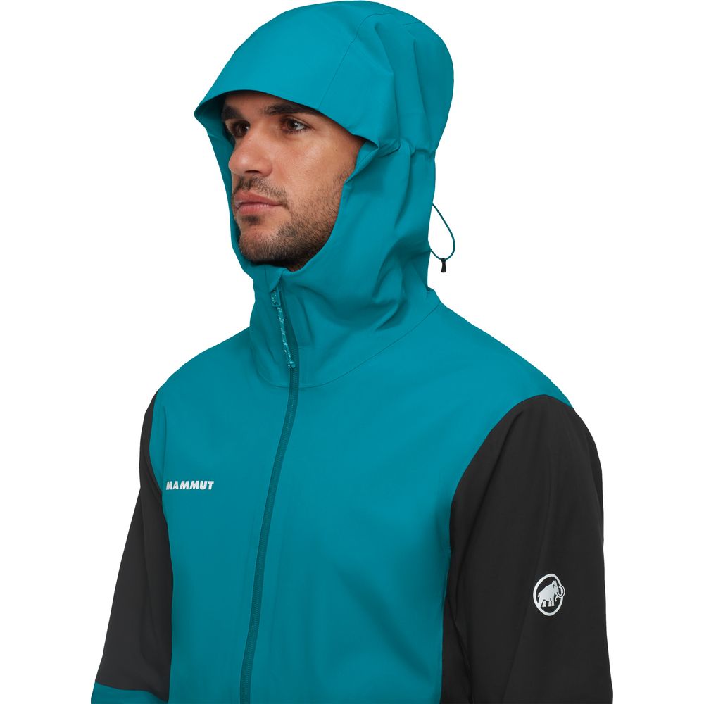 Mammut Linard Guide HS Hooded Jacket Herren Hardshelljacke black deep teal Produktbild 7