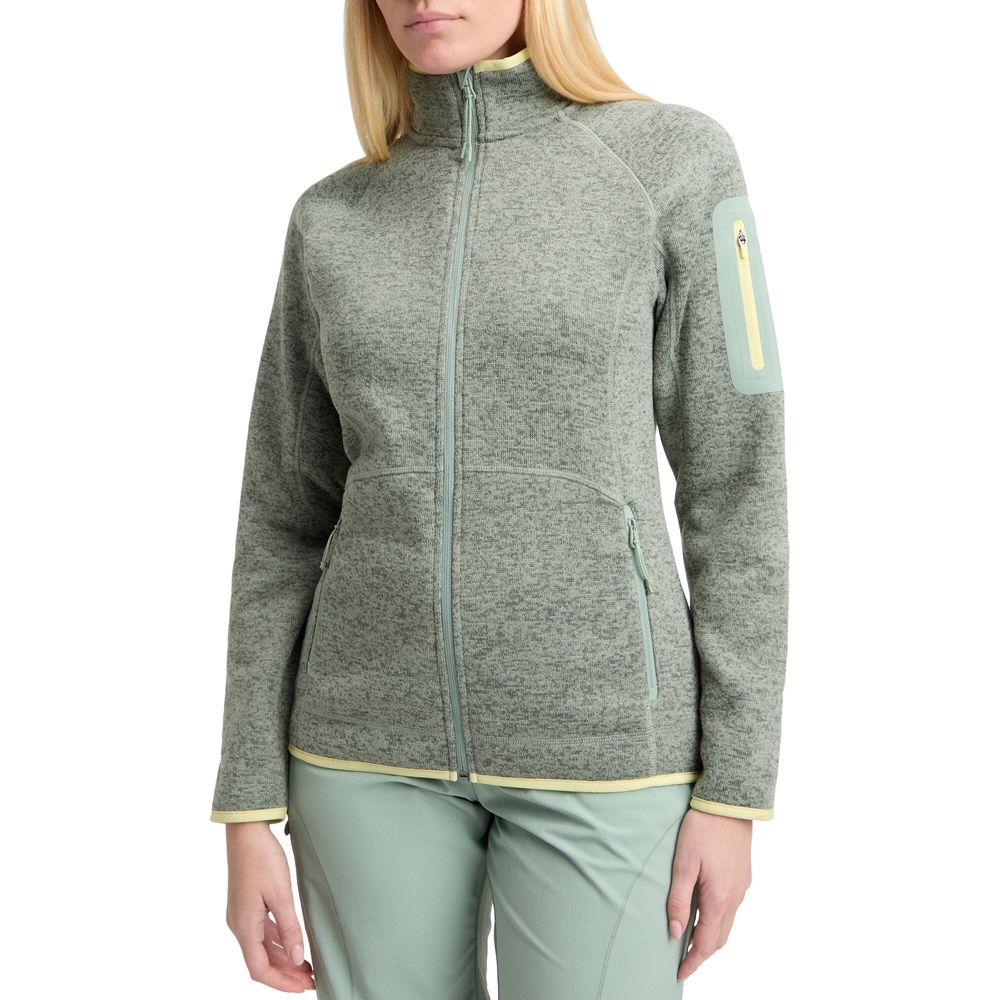 McKinley Damen Fleecejacke Skeena melange green smoke Produktbild 3