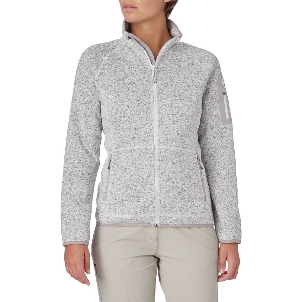 McKinley Damen Fleecejacke Skeena melange white Produktbild 2