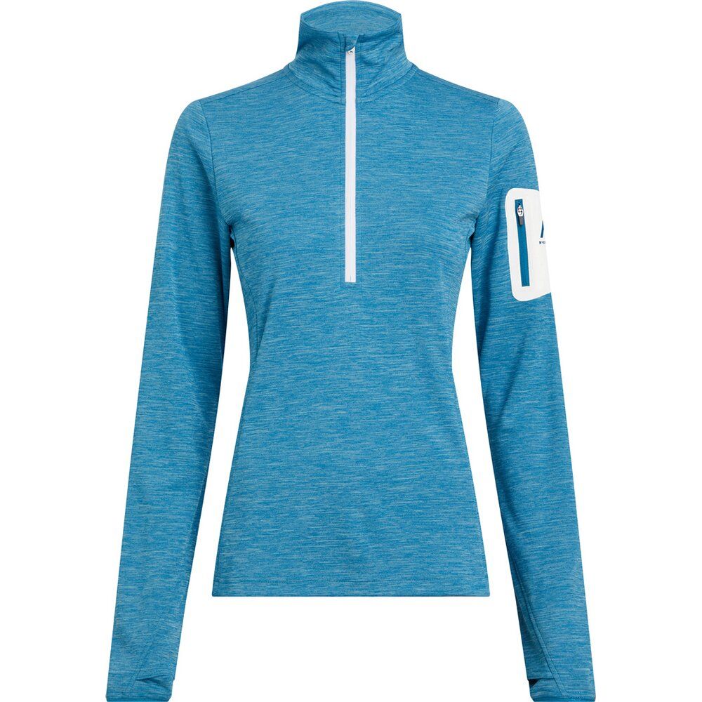 McKinley Damen Langarmshirt Tampo 914 melange blue pet Produktbild 0