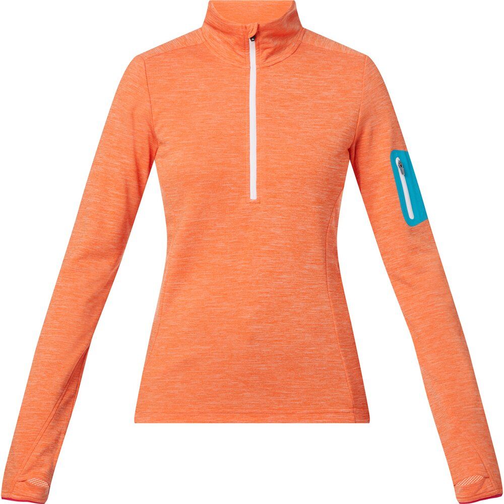 McKinley Damen Langarmshirt Tampo melange orange dark Produktbild 0