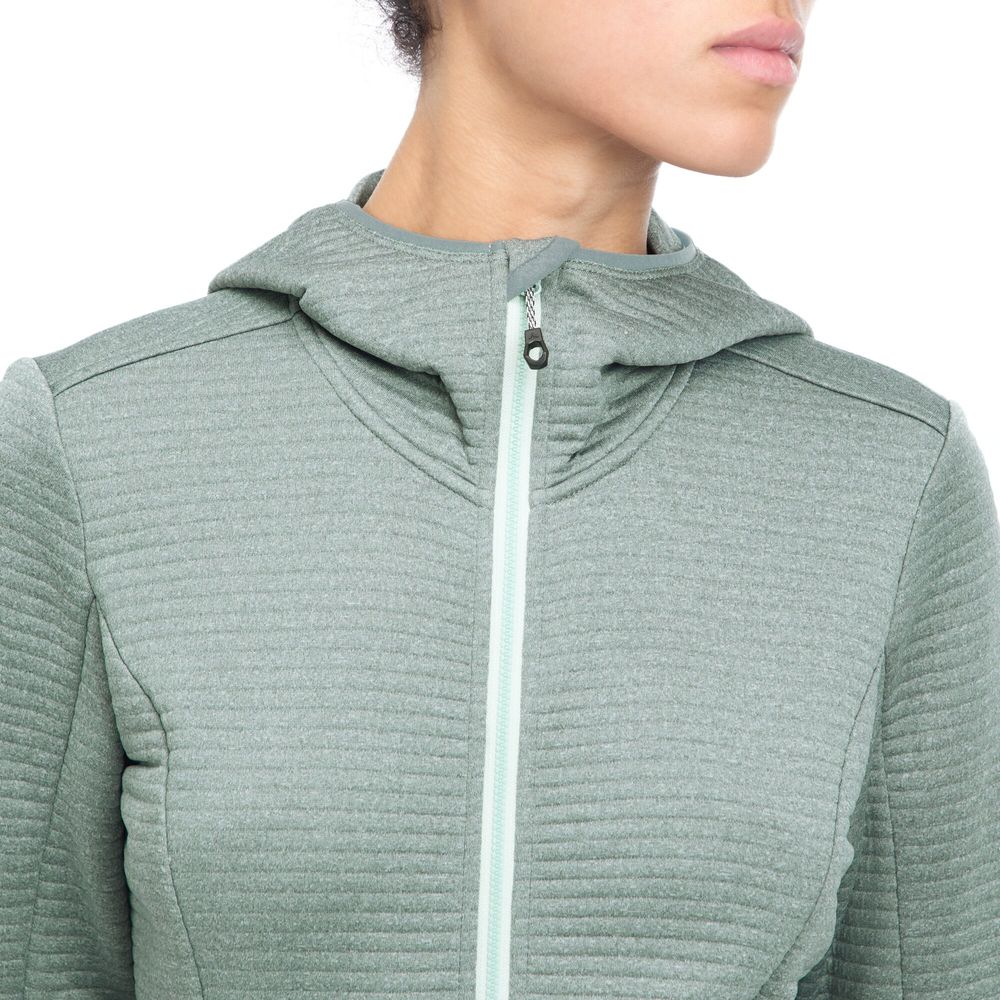 McKinley Damen Unterjacke Aami melange green smoke Produktbild 3