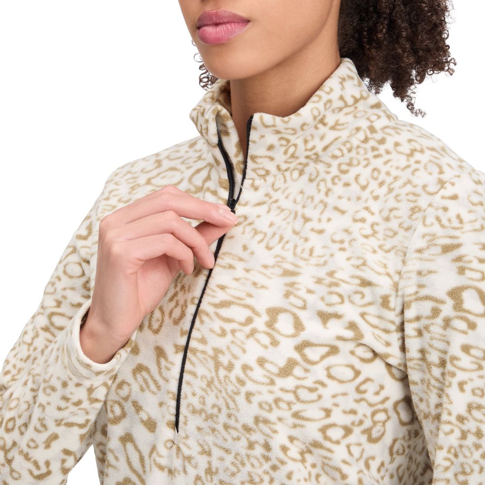 McKinley Dora II Damen Midlayer Langarmshirt aop-grey-light Produktbild 1