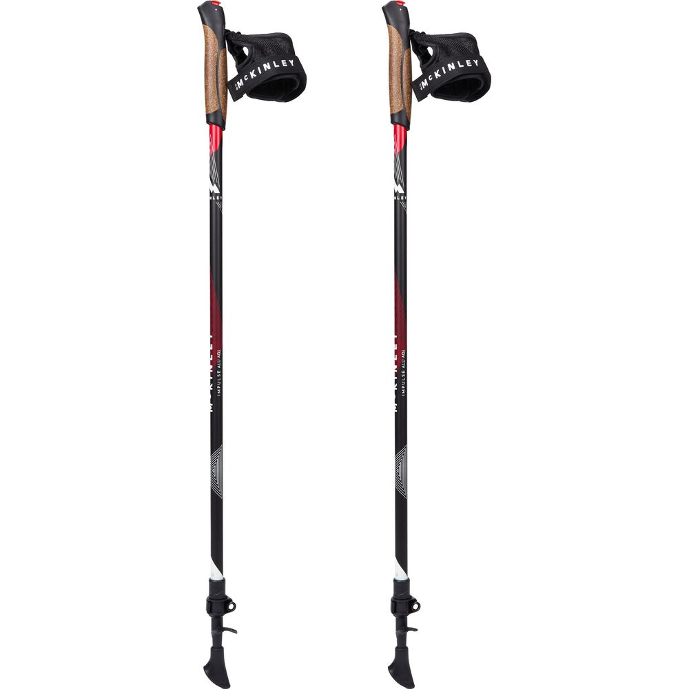 McKinley Impulse Adj Alu I Nordic-Walking-Stock red black night grey Produktbild 0