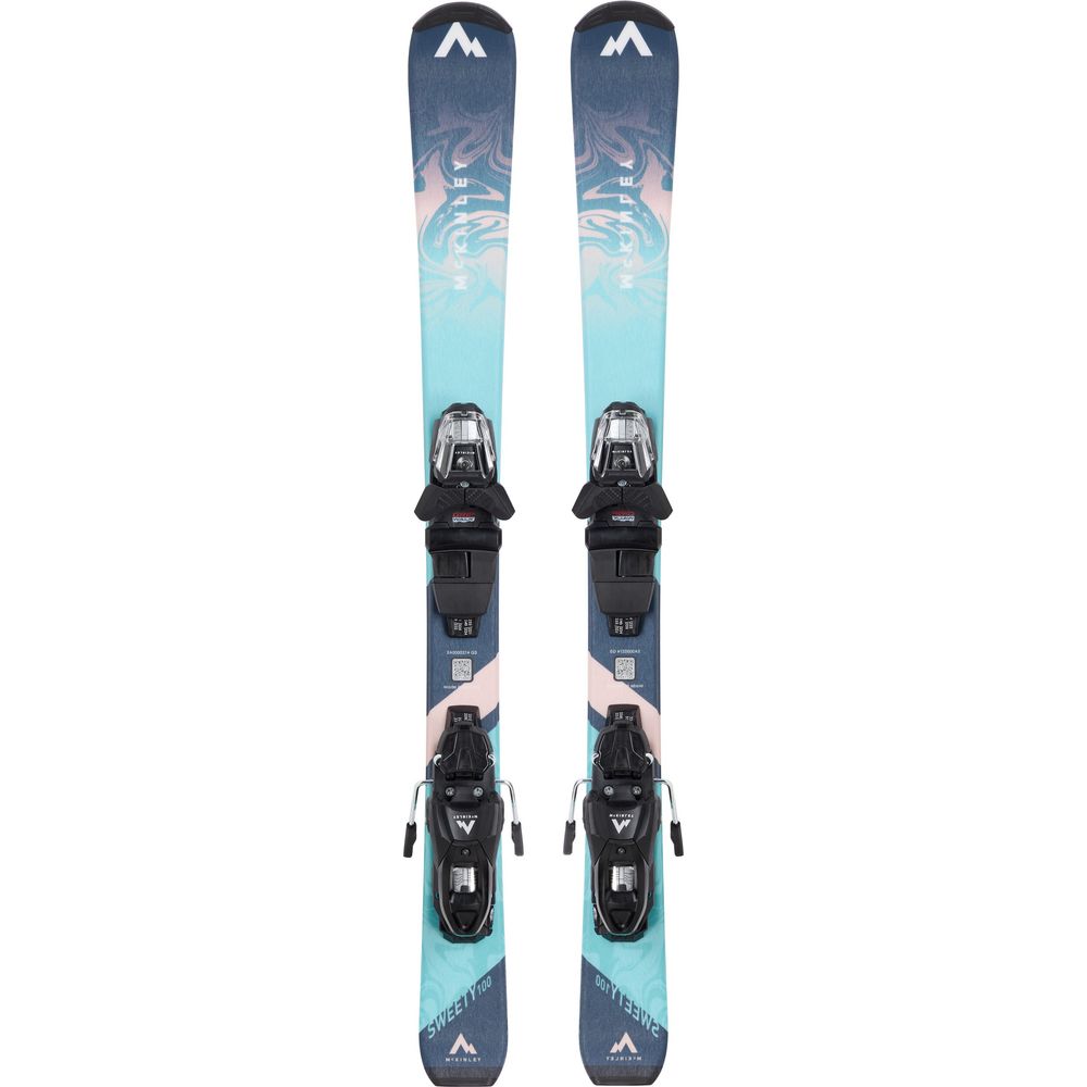 McKinley Kinderski Set Sweety I JT + Systembindung navy-turquoise-pink Produktbild 0