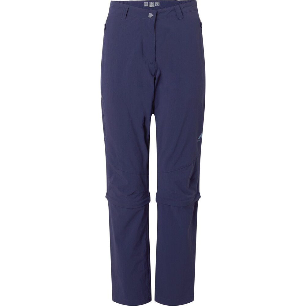 McKinley Mandorak II Kurzgröße Damen Zipp-Off Wanderhose navy dark Produktbild 0