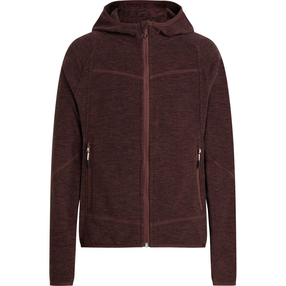 McKinley Mä-Fleece-Jacke Choco Fz Hd Fl G Kinder Fleecejacke melange-red-wine Produktbild 0