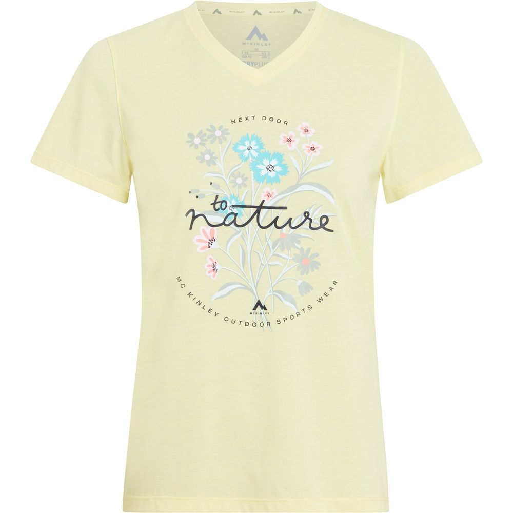 McKinley Nata II Damen T-Shirt melange yellow light Produktbild 0