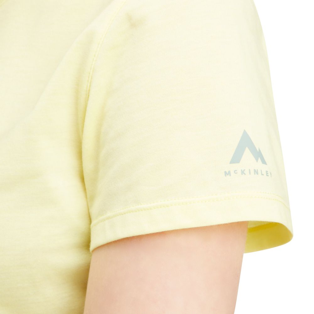 McKinley Nata II Damen T-Shirt melange yellow light Produktbild 1