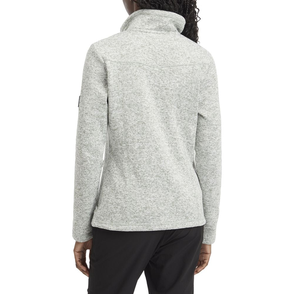 McKinley Rubin III Damen Fleecejacke melange green smoke Produktbild 1