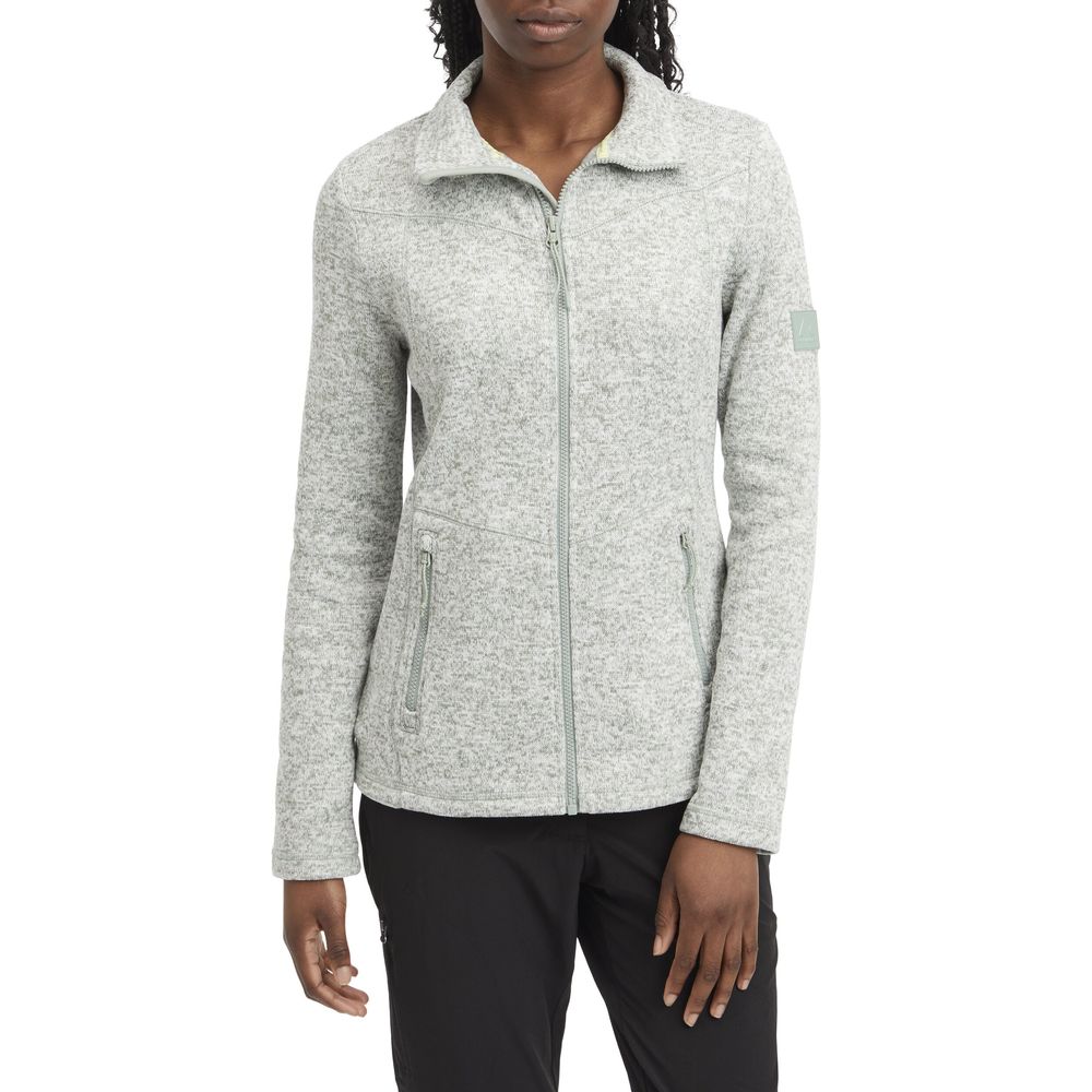 McKinley Rubin III Damen Fleecejacke melange green smoke Produktbild 2