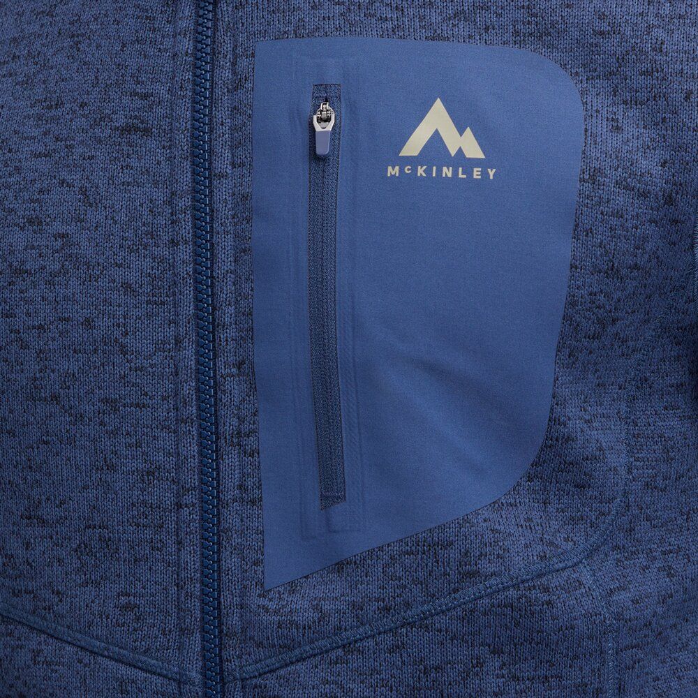 McKinley Skeena III Herren Fleecejacke melange navy Produktbild 3