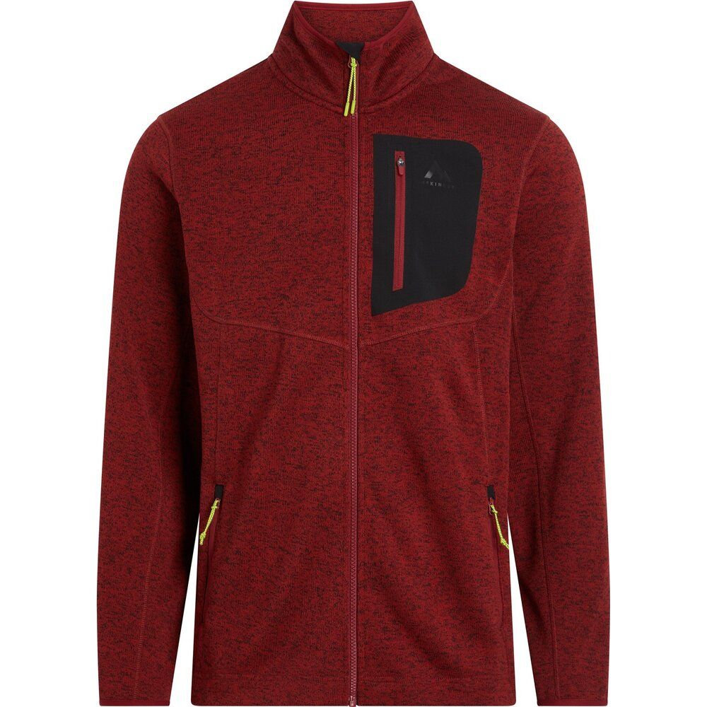 McKinley Skeena III Herren Fleecejacke melange red dark Produktbild 0