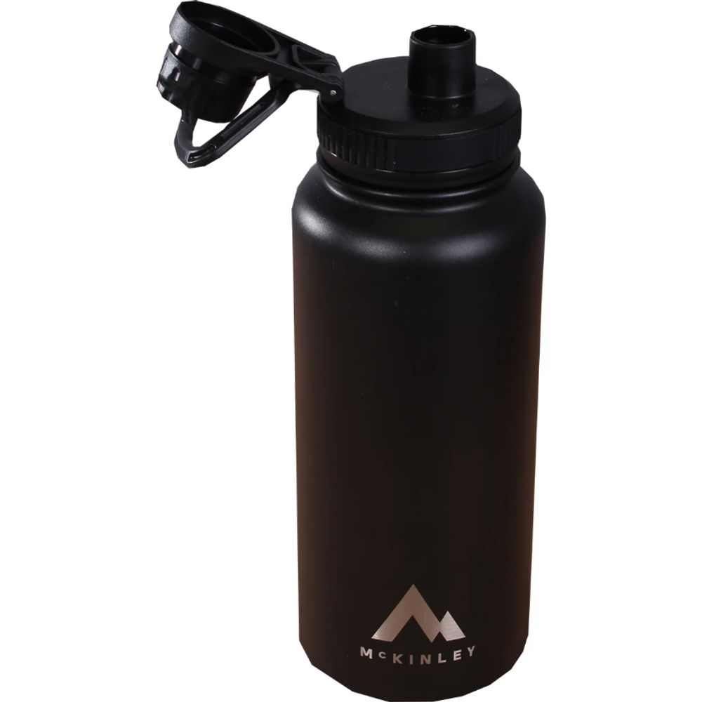 McKinley Trinkflasche Vacuum 1L Schraubverschluss black Produktbild 1