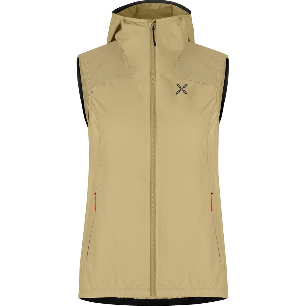 Montura Rise Hooded Damen Weste desert-beige-melon Produktbild 0