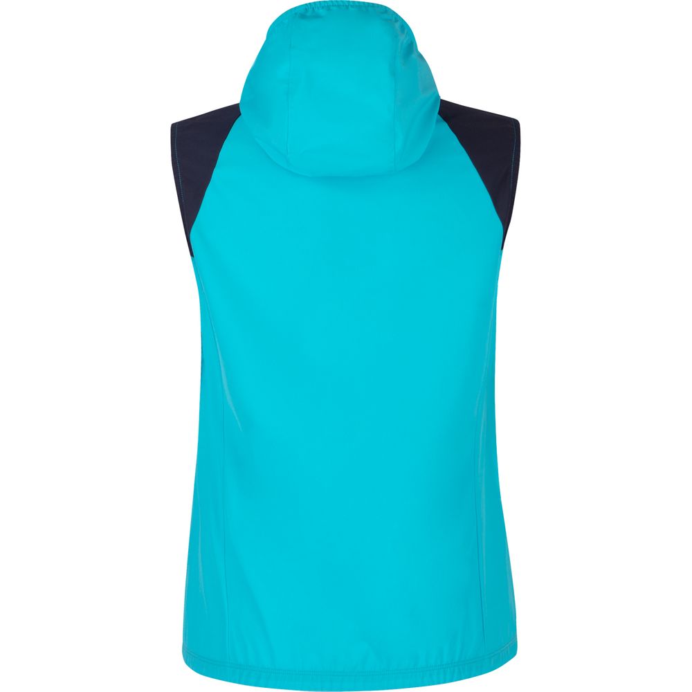 Montura Rise Hooded Damen Weste turquoise graphite blue Produktbild 1