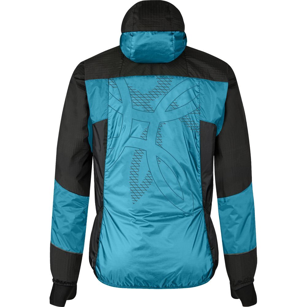 Montura Skisky Evo Hooded Jacket Herren Skitourenjacke steel-blue-sunny-lime Produktbild 1