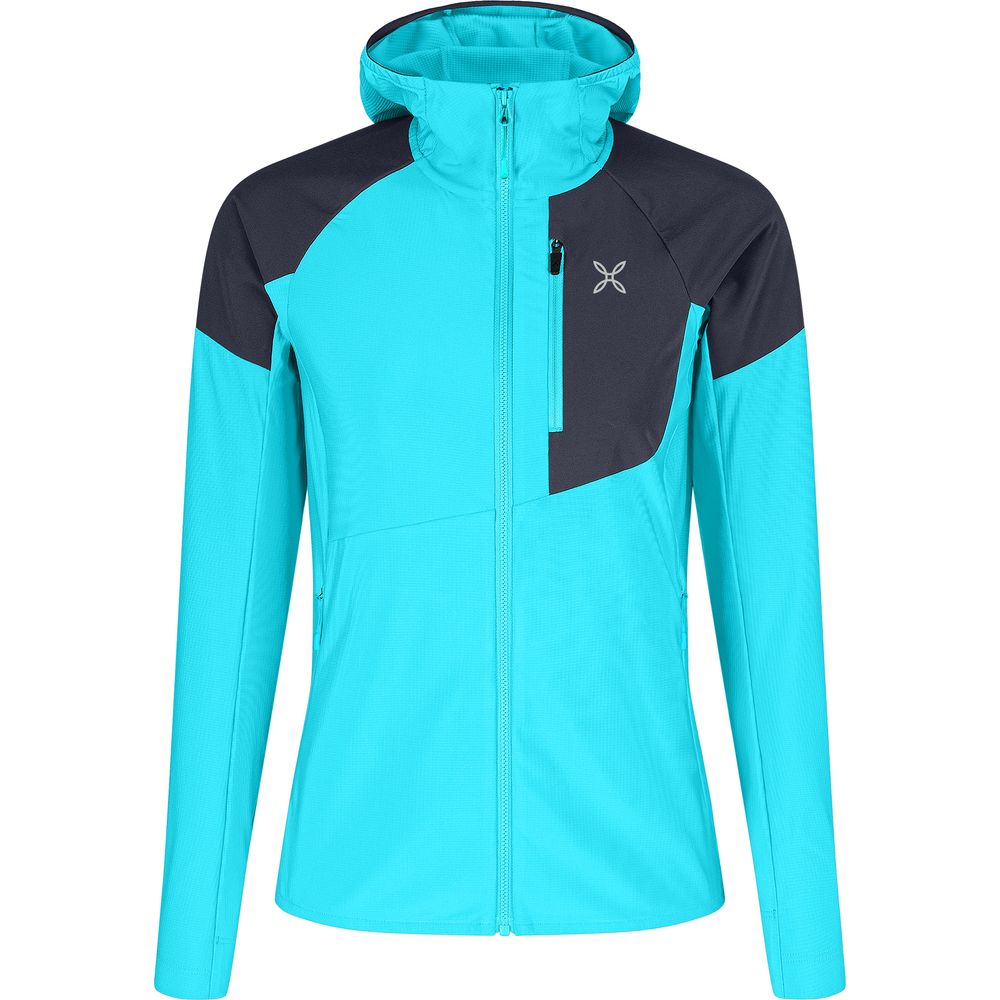 Montura Spitze Hooded Maglia Damen Fleecejacke turquoise graphite blue Produktbild 0