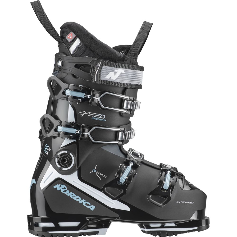Nordica Speedmachine 3 95 X W (gw) Damen Skischuh schwarz-weiss-hellblau Produktbild 0