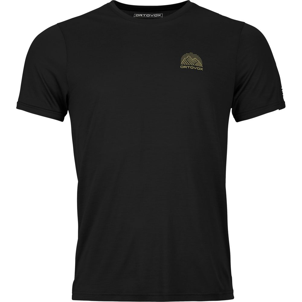 Ortovox 120 Cool Tec Mtn Stripe Herren T-Shirt black raven Produktbild 0