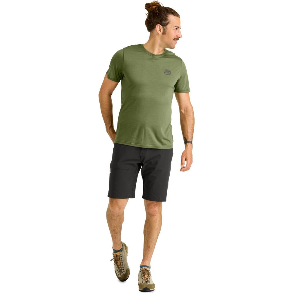 Ortovox 120 Cool Tec Mtn Stripe Herren T-Shirt black raven Produktbild 3