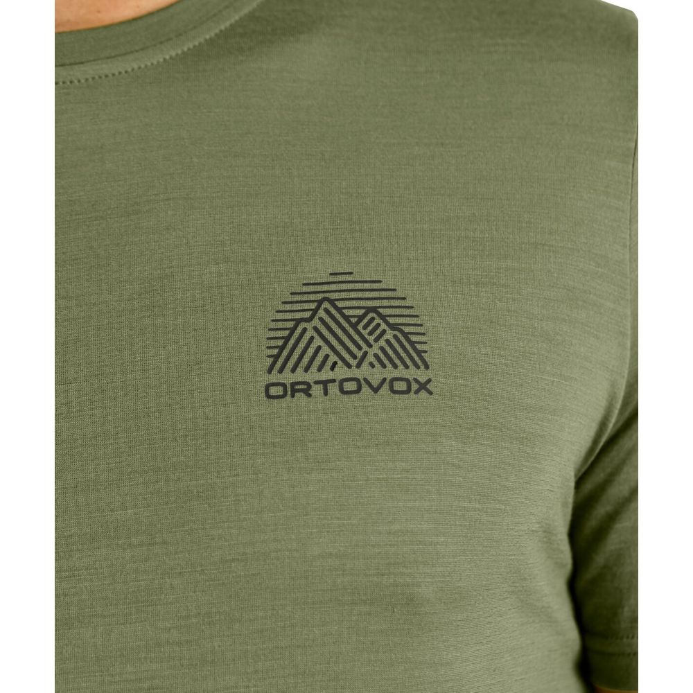 Ortovox 120 Cool Tec Mtn Stripe Herren T-Shirt black raven Produktbild 4