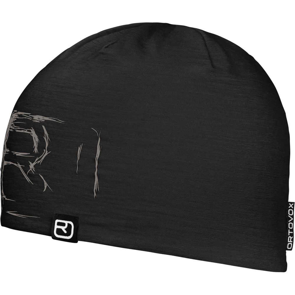 Ortovox 120 Tec Logo Beanie Herren Mütze black raven Produktbild 0