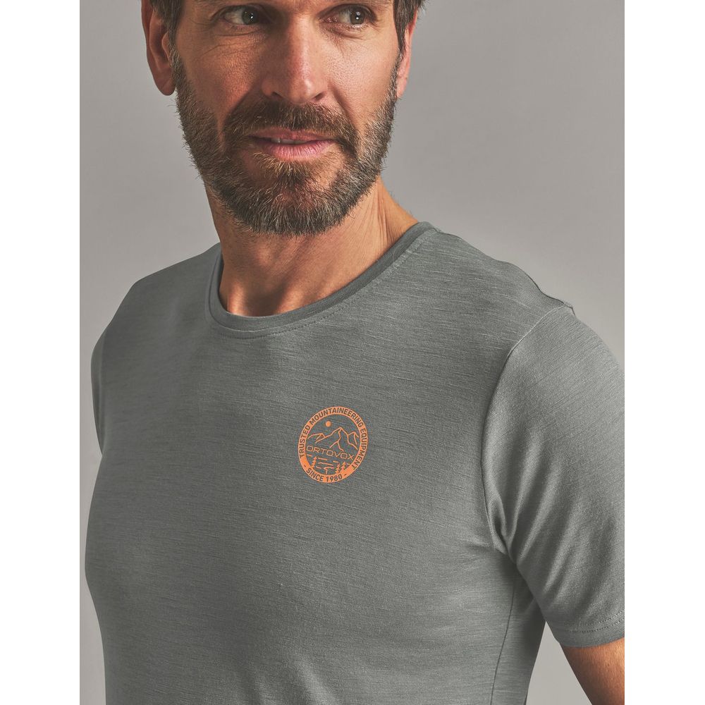 Ortovox 185 Merino MTN Badge TS M Herren Funktionsshirt dark-sage Produktbild 3