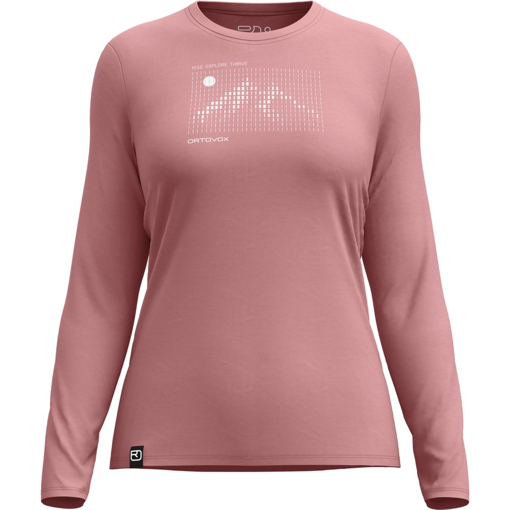 Ortovox 185 Merino Sunrise LS W Damen Langarmshirt dusk-rose Produktbild 0