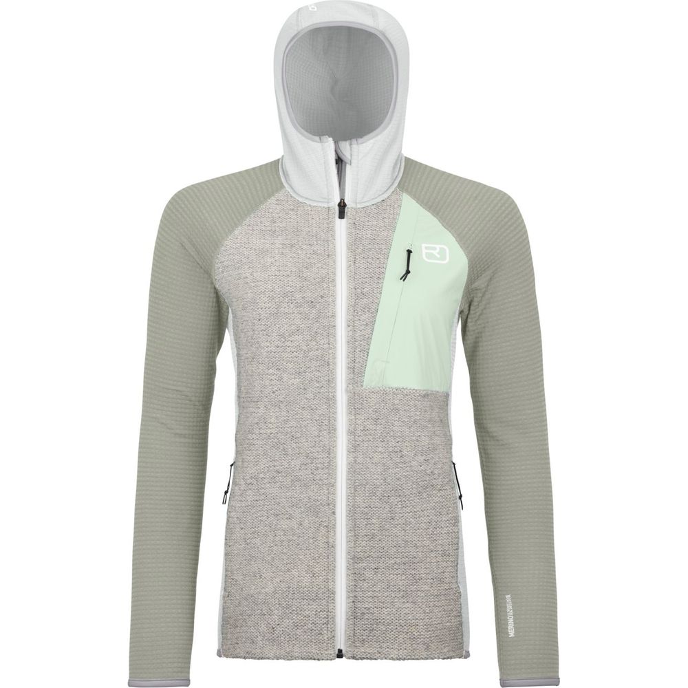 Ortovox Fleece GP Classic Knit Hoody Damen grey ice Produktbild 0