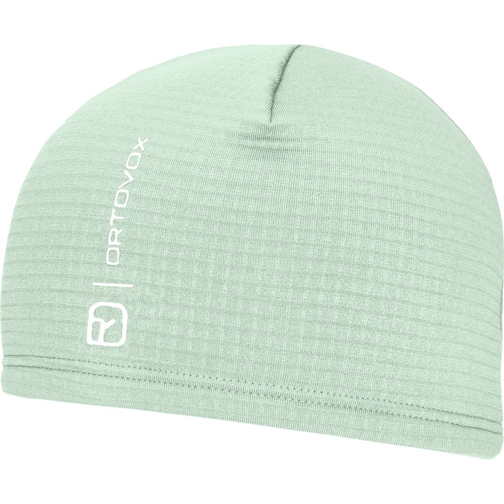 Ortovox Fleece Grid Beanie Mütze green-acid Produktbild 0