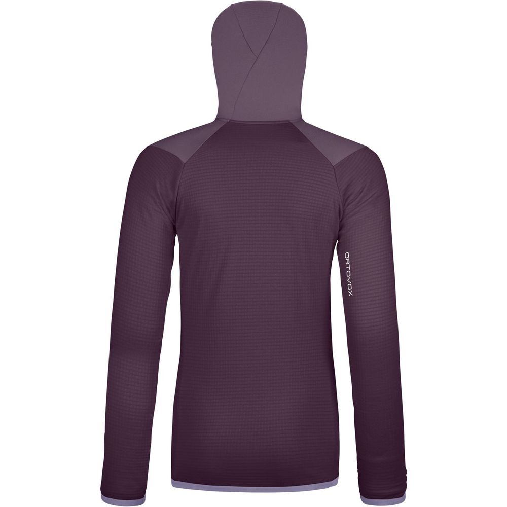 Ortovox Fleece Grid Hoody Frauen dark wild berry Produktbild 1
