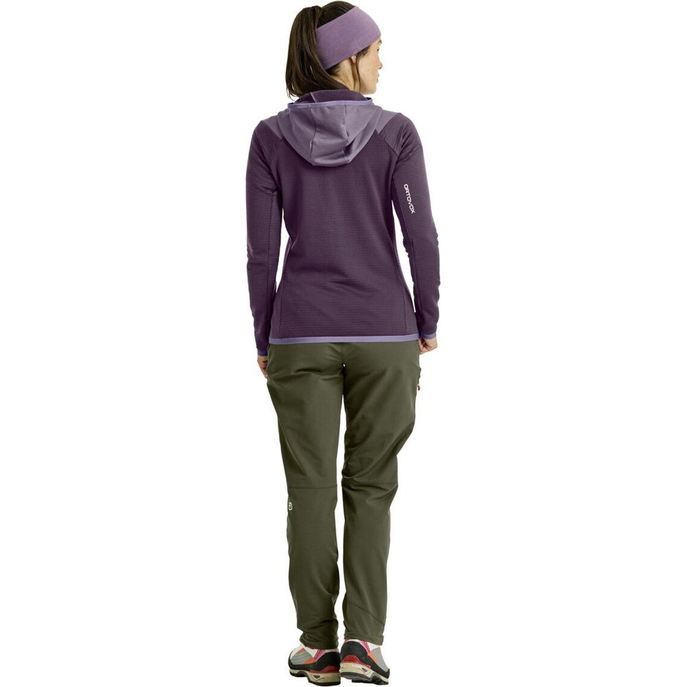 Ortovox Fleece Grid Hoody Frauen dark wild berry Produktbild 5