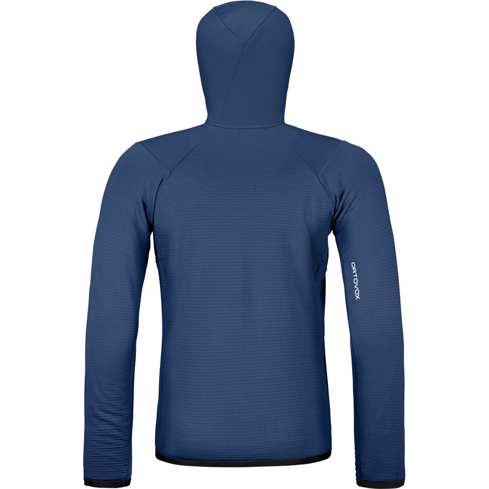 Ortovox Fleece Grid Hoody Herren Fleecejacke blue-nunatak Produktbild 1