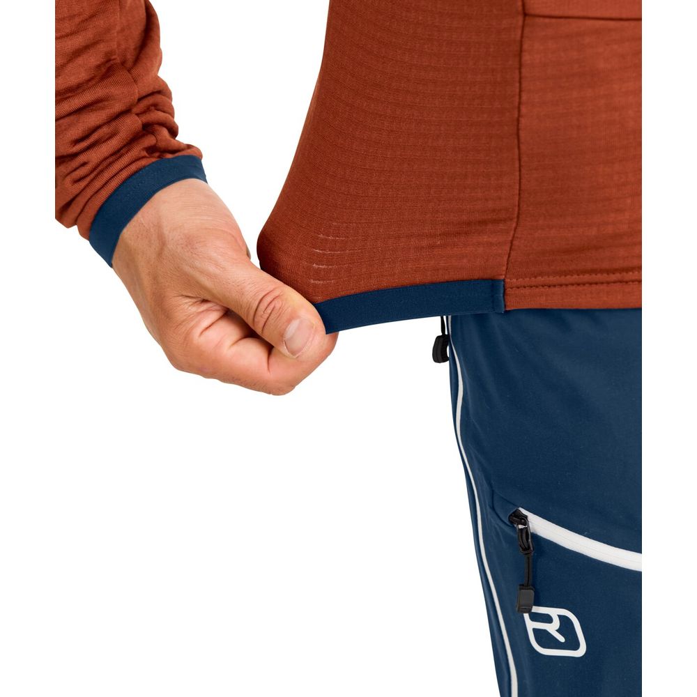 Ortovox Fleece Grid Hoody Herren Fleecejacke blue-nunatak Produktbild 6
