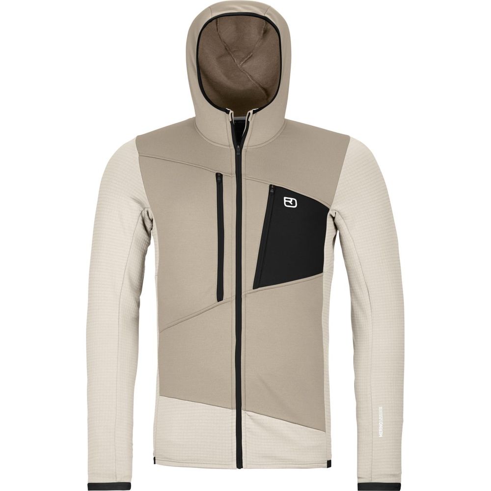 Ortovox Fleece Grid Hoody Herren white chalk Produktbild 0