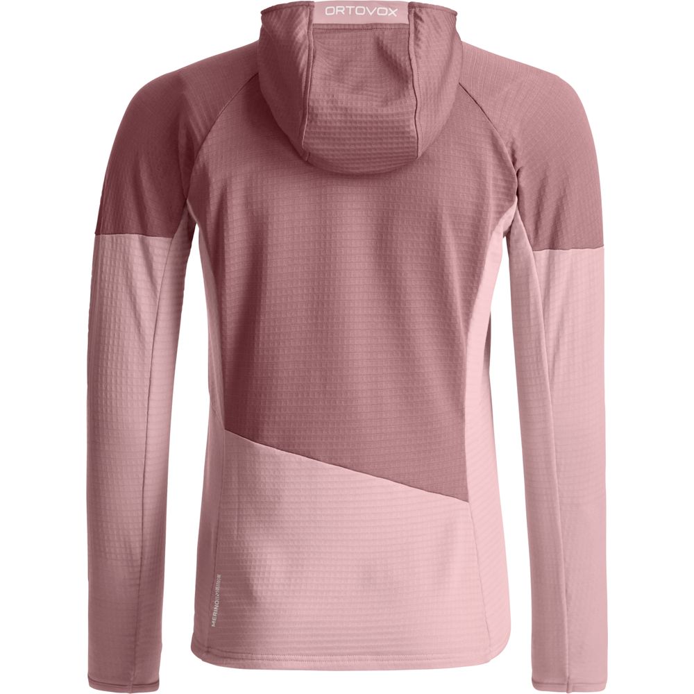 Ortovox Fleece Light Grid Hoody Damen Fleecejacke dawn-rose Produktbild 1