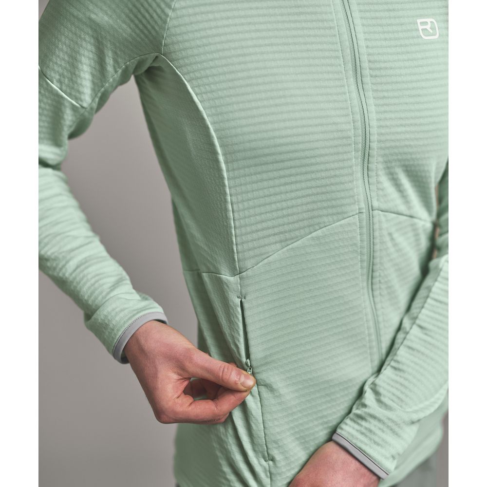 Ortovox Fleece Light Grid Hoody Damen Fleecejacke dawn-rose Produktbild 5