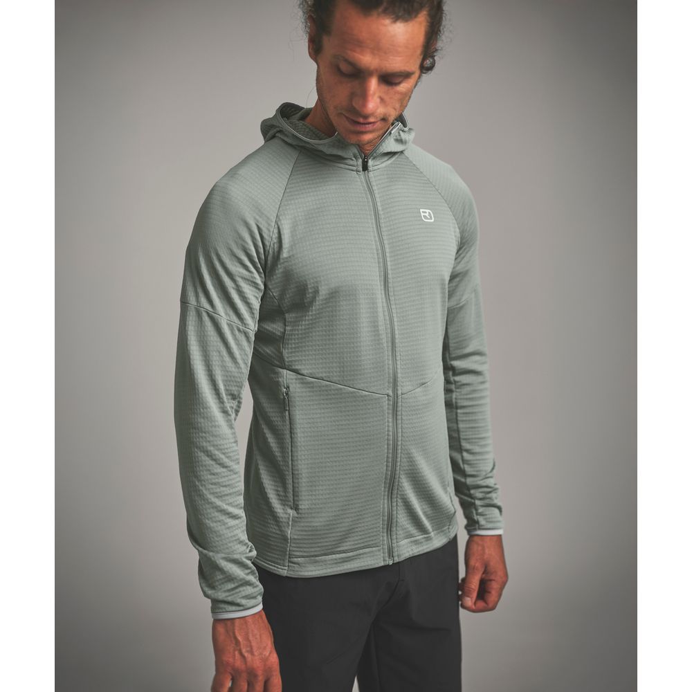 Ortovox Fleece Light Grid Hoody Herren Fleecejacke deep-ocean Produktbild 3