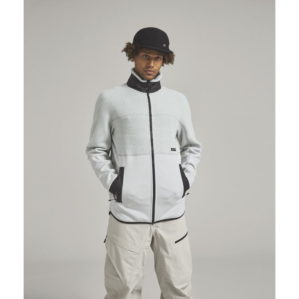 Ortovox Fleece Teddy Jacket Herren Fleecejacke grey-ice Produktbild 2