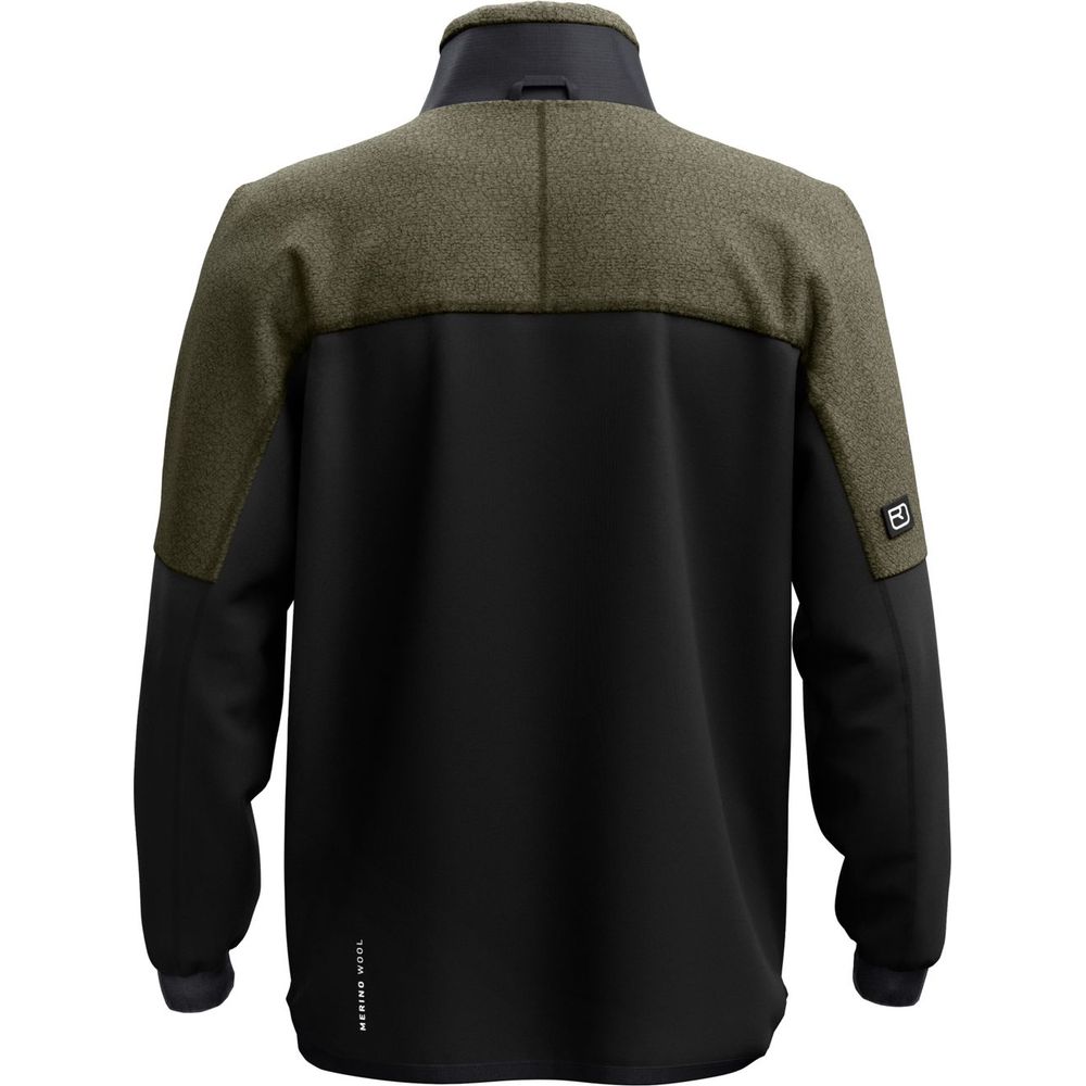 Ortovox Fleece Teddy Männer Jacke dark wild herbs Produktbild 1