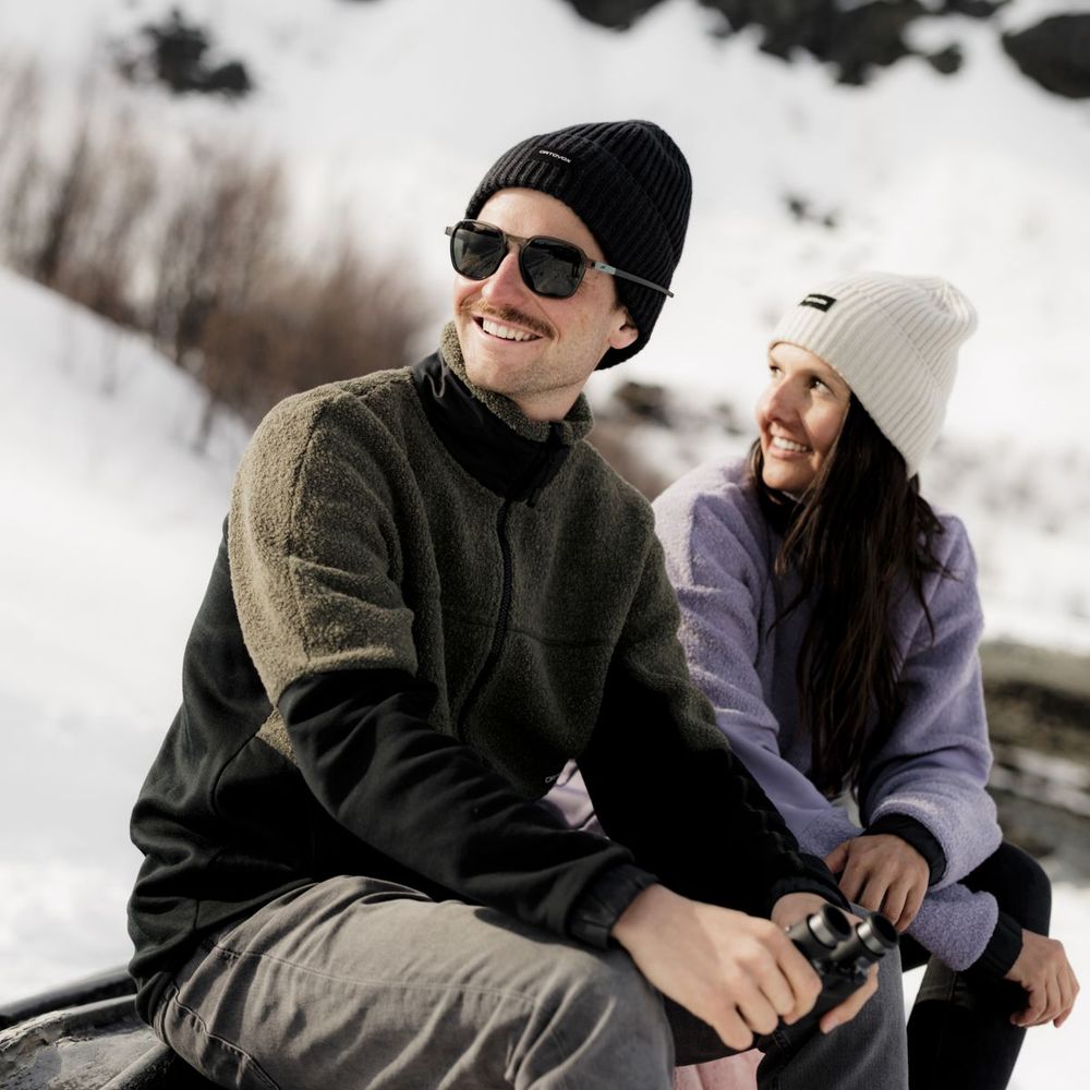 Ortovox Fleece Teddy Männer Jacke dark wild herbs Produktbild 2