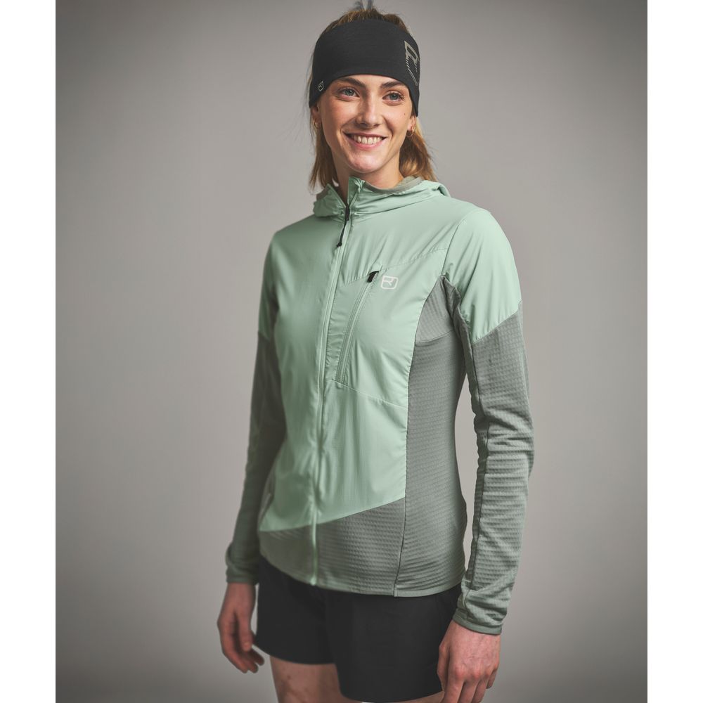 Ortovox Trace Hybrid Damen Softshelljacke white-tea Produktbild 3
