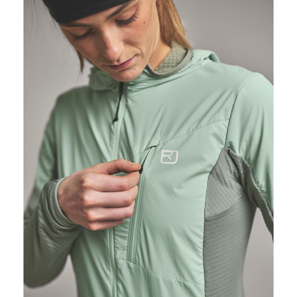 Ortovox Trace Hybrid Damen Softshelljacke white-tea Produktbild 4