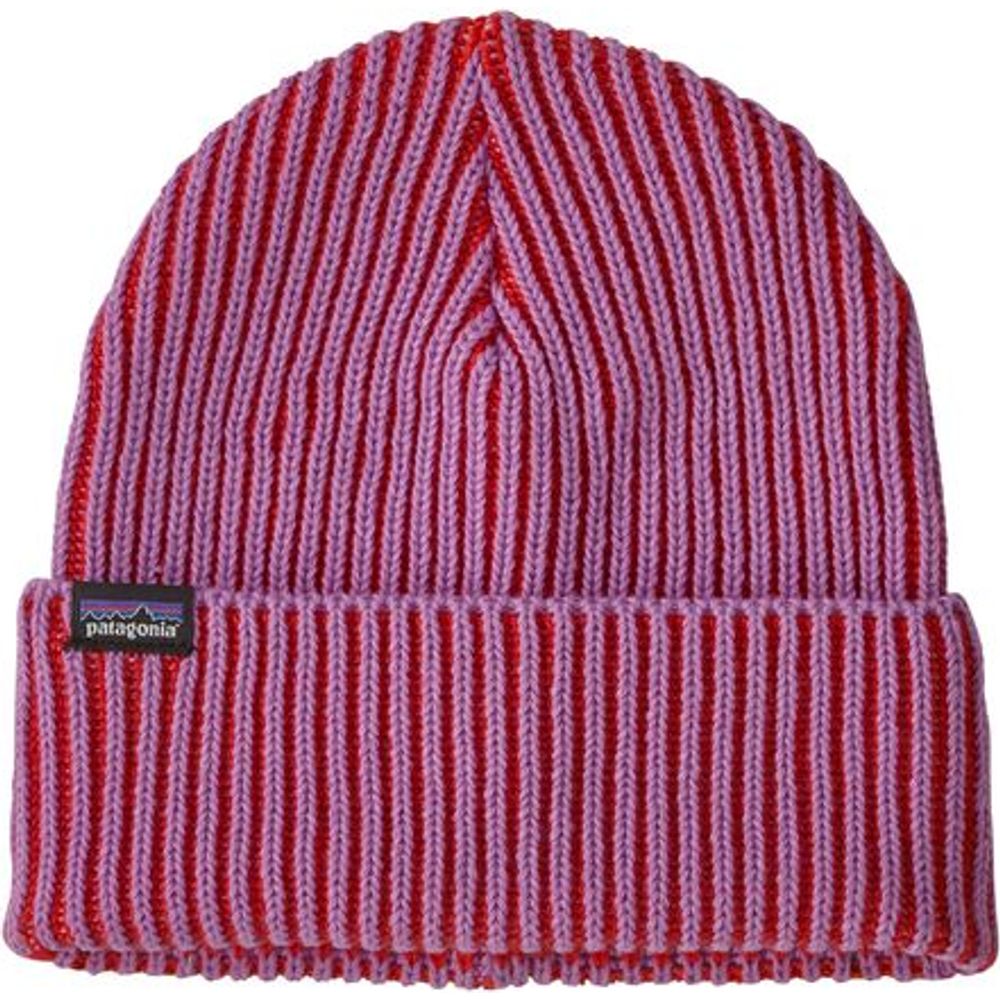 Patagonia Fishermans Rolled Mütze contrast stripe: brisk purple Produktbild 0