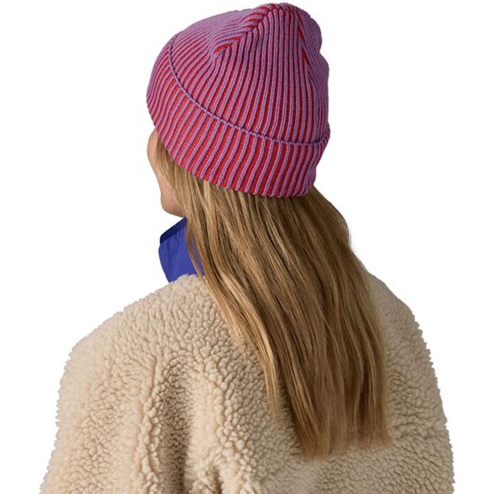 Patagonia Fishermans Rolled Mütze contrast stripe: brisk purple Produktbild 2