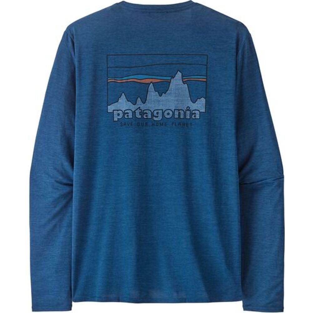 Patagonia M's L/s Cap Cool Daily Graphic Herren Langarm-Shirt '73 skyline: clement blue x dye Produktbild 0