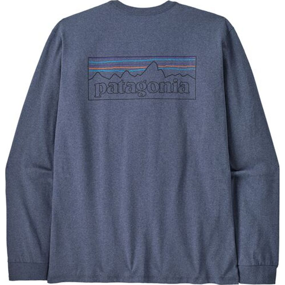 Patagonia M's L/s P-6 Logo Responsibili Herren Langarmshirt p-6 outline: current blue Produktbild 0