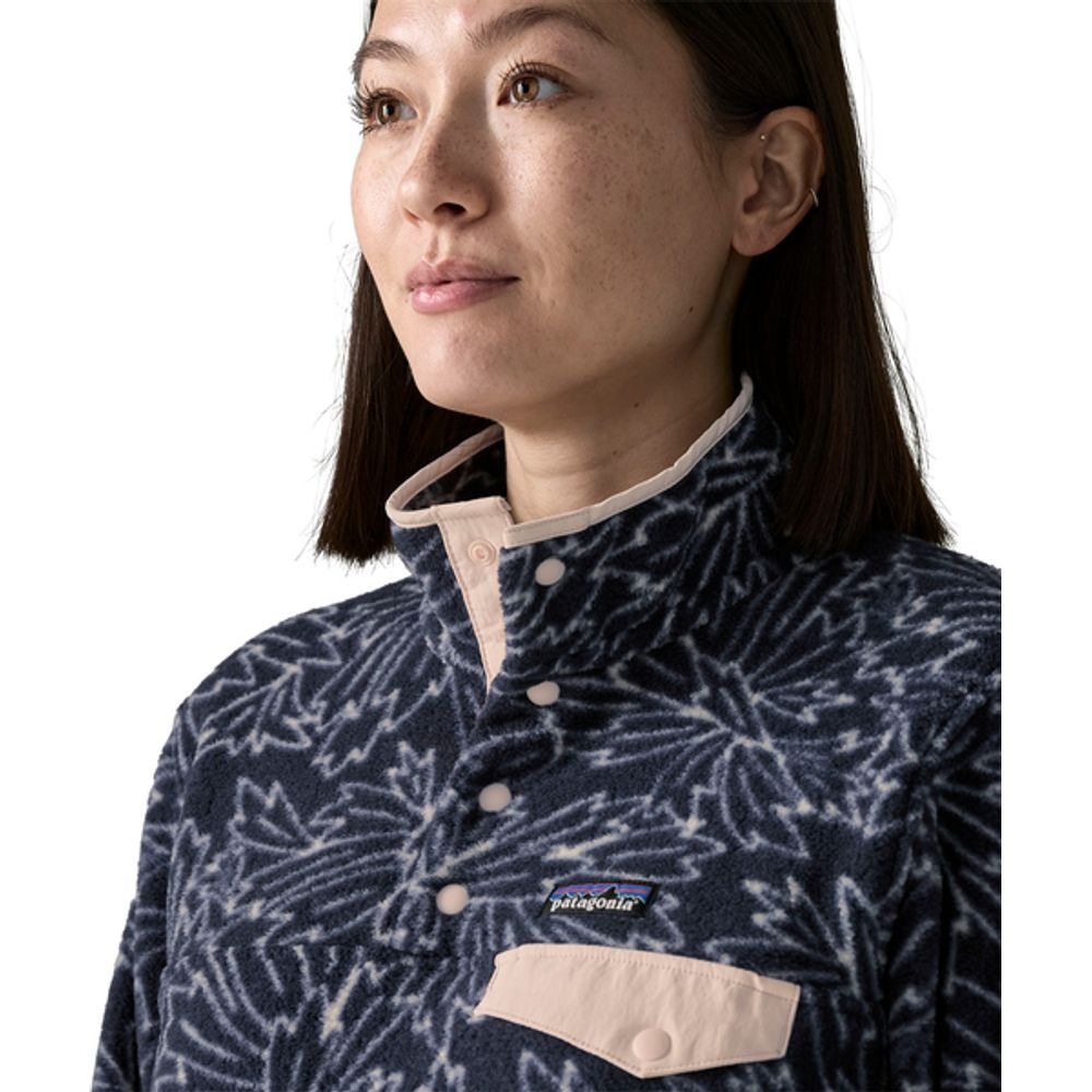 Patagonia Synch Snap-T Fleecepullover Damen saxifrage / sunken-blue Produktbild 3
